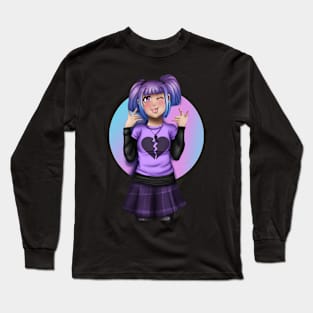 Cute Goth Girl Long Sleeve T-Shirt